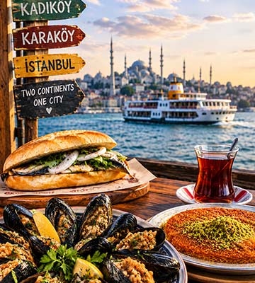 TOUR GASTRONOMICO PRIVADO POR ESTAMBUL Y FERRY POR EL BOSFORO